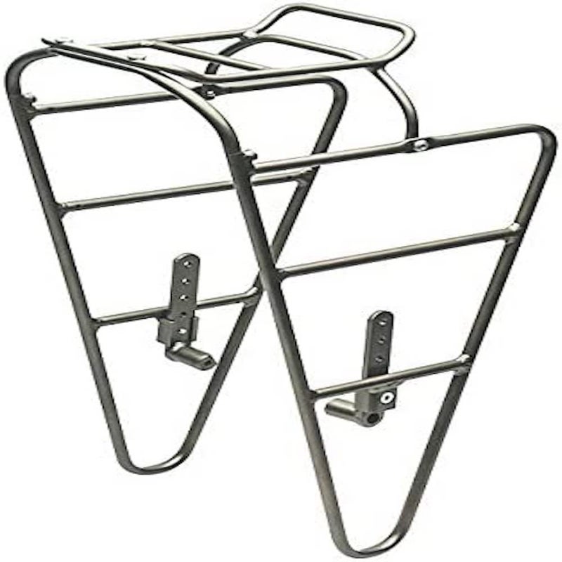 Blackburn Outpost Front and Rear World Touring Bike Rack (Grey, Front) - Image 1